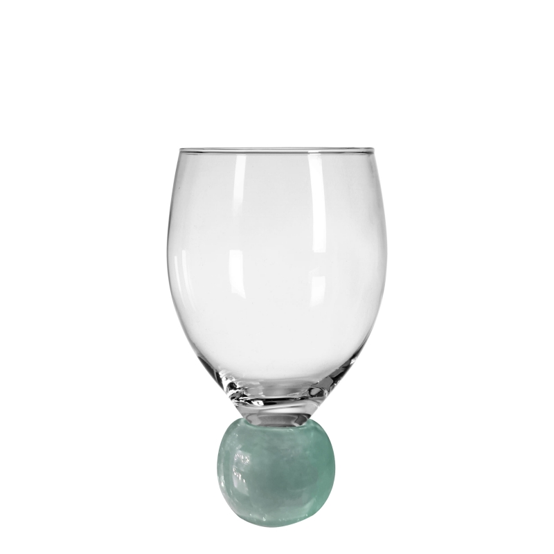 TAÇA DECORADA BOLA CELADON - Linha Taças Decoradas - 