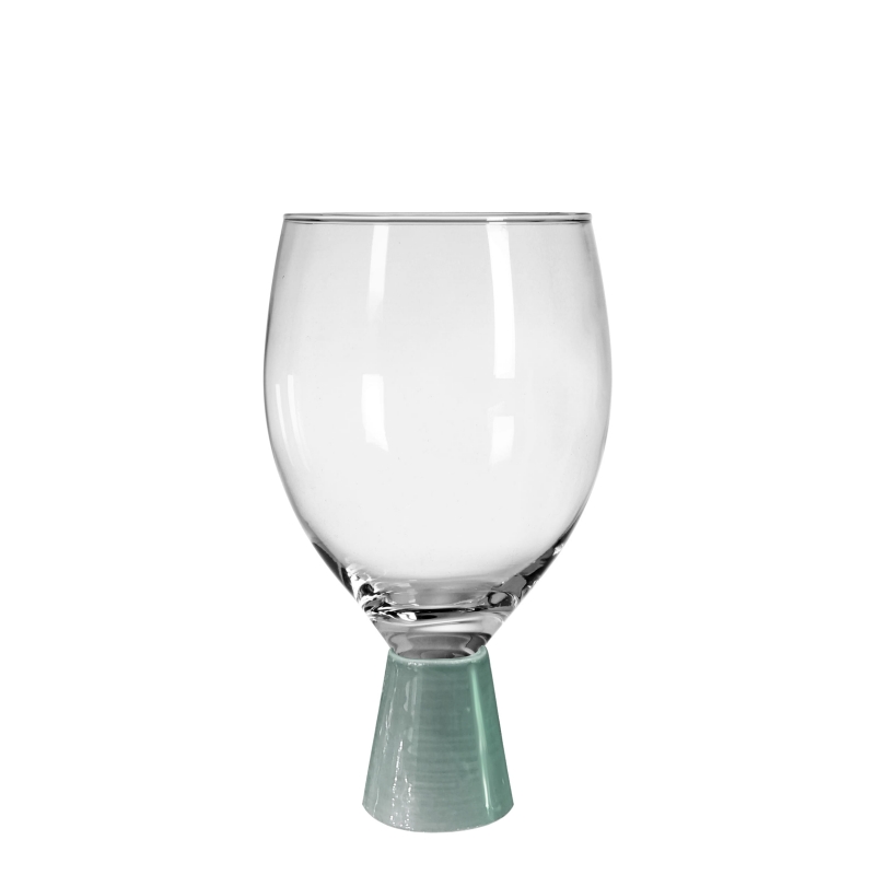 TAÇA DECORADA CONE CELADON - Linha Taças Decoradas - 