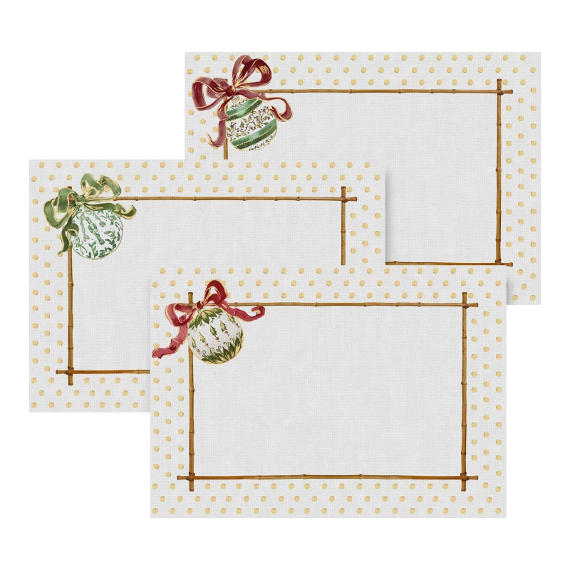 CONJ.JOGO AMERICANO CHEERS DE NOEL - Linha Cheers de Noel - 