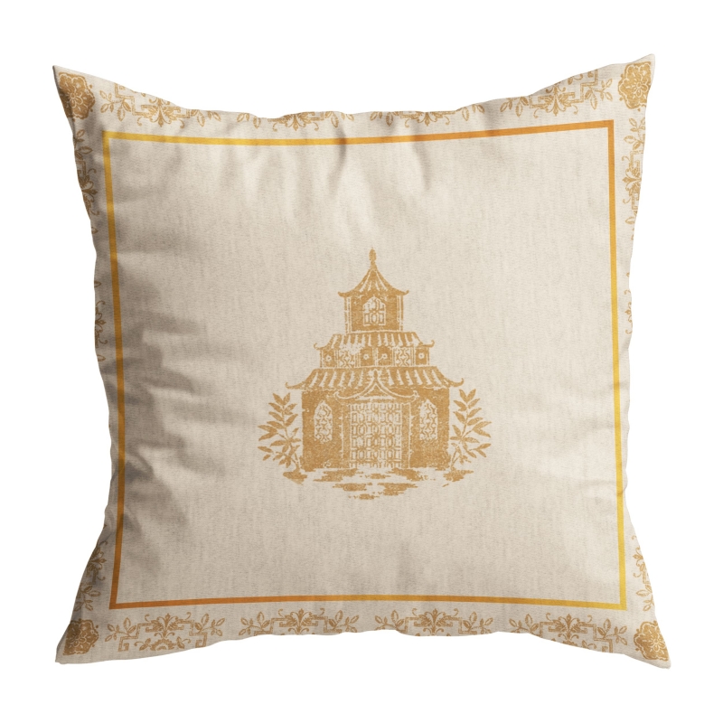ALMOFADA MANDARIM DOURADO - Linha Mandarim Dourado - 