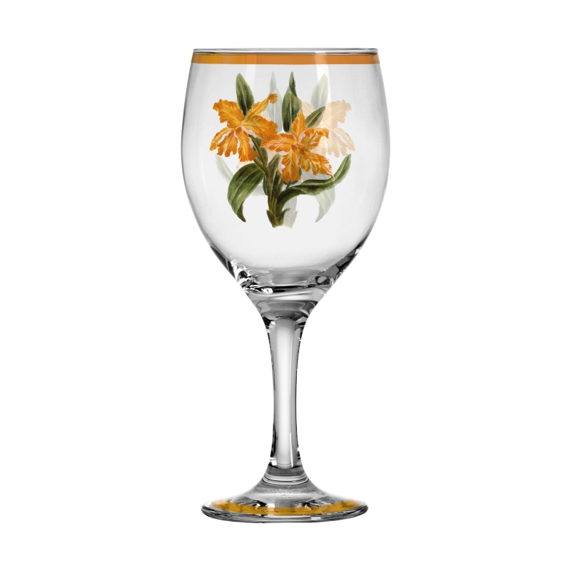 TACA DE AGUA ORQUIDEE LARANJA - Linha Orquidée - 