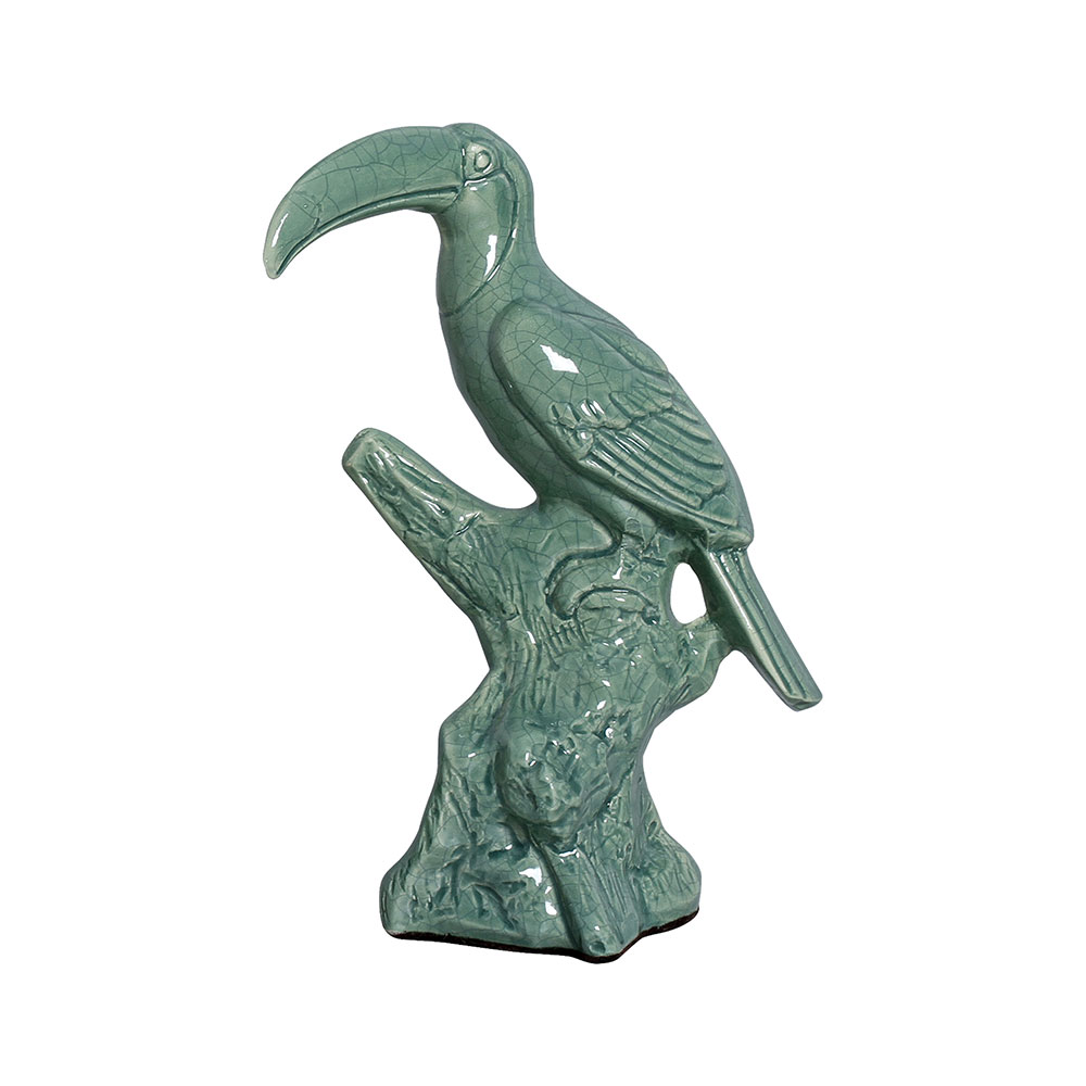 TUCANO G VERDE FOLHA -  Objetos para Decoração em cerâmica - 