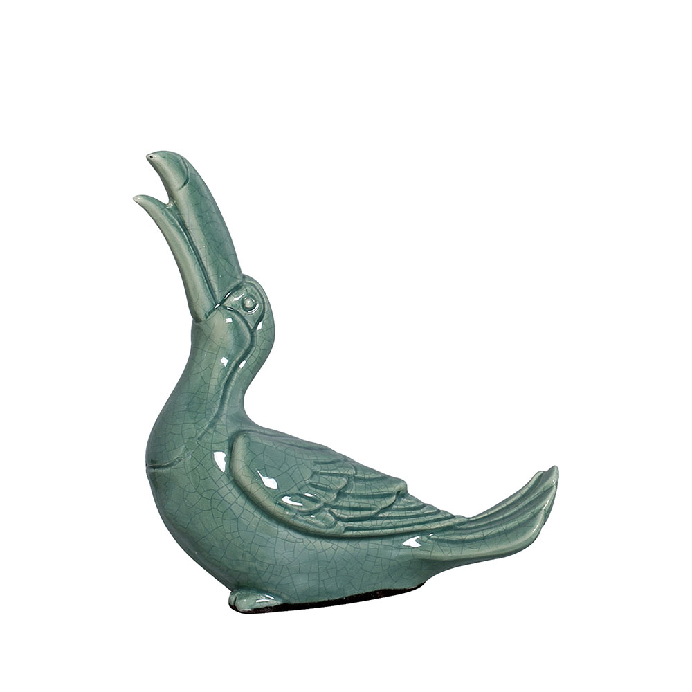TUCANO M VERDE FOLHA -  Objetos para Decoração em cerâmica - 