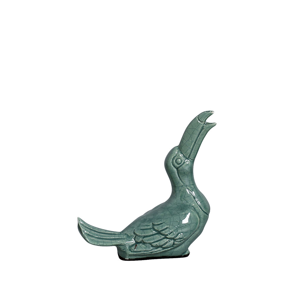 TUCANO P VERDE FOLHA -  Objetos para Decoração em cerâmica - 