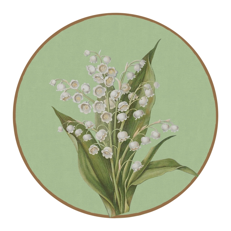 CONJ. CAPINHA JG AMERICANO LILY OF THE VALEY TODO ESTAMPADO - Linha Lily of The Valey - 