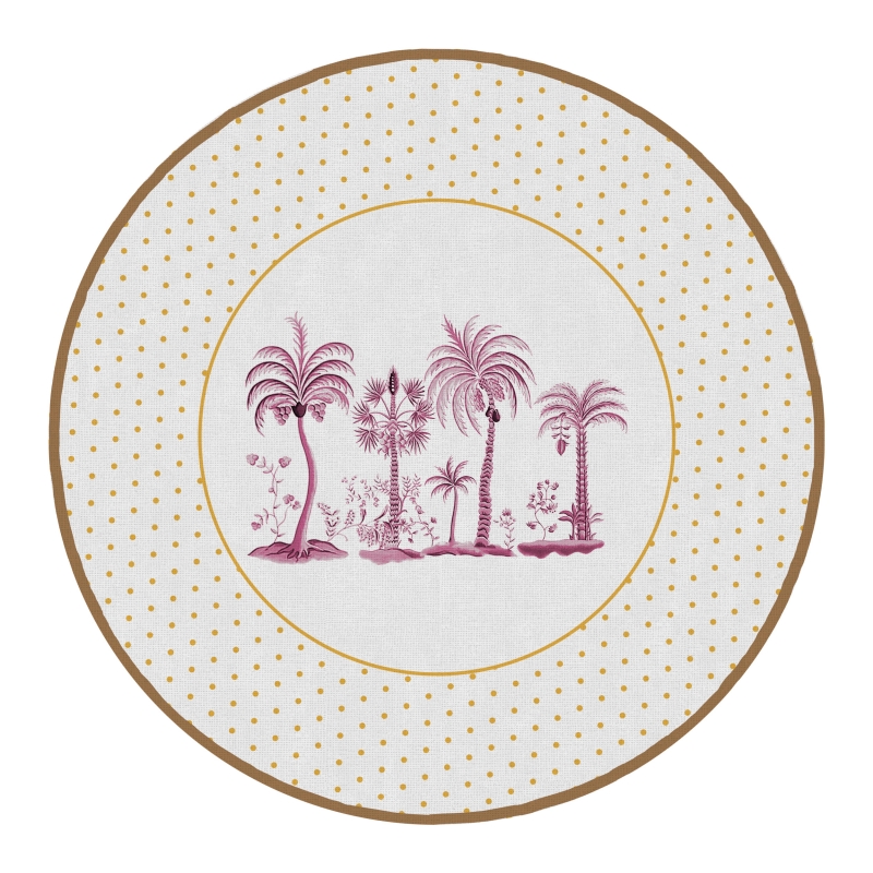 CONJ. CAPINHA JG AMERICANO PETIT POA TROPICALLE ROSA - Linha Petit Poa Tropicalle - 