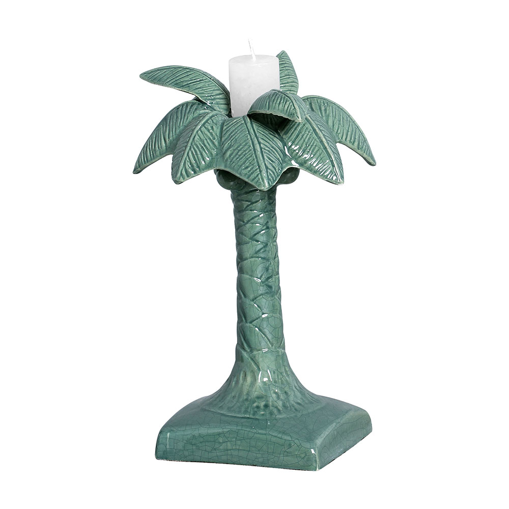 COQUEIRO VERDE FOLHA -  Objetos para Decoração em cerâmica - 