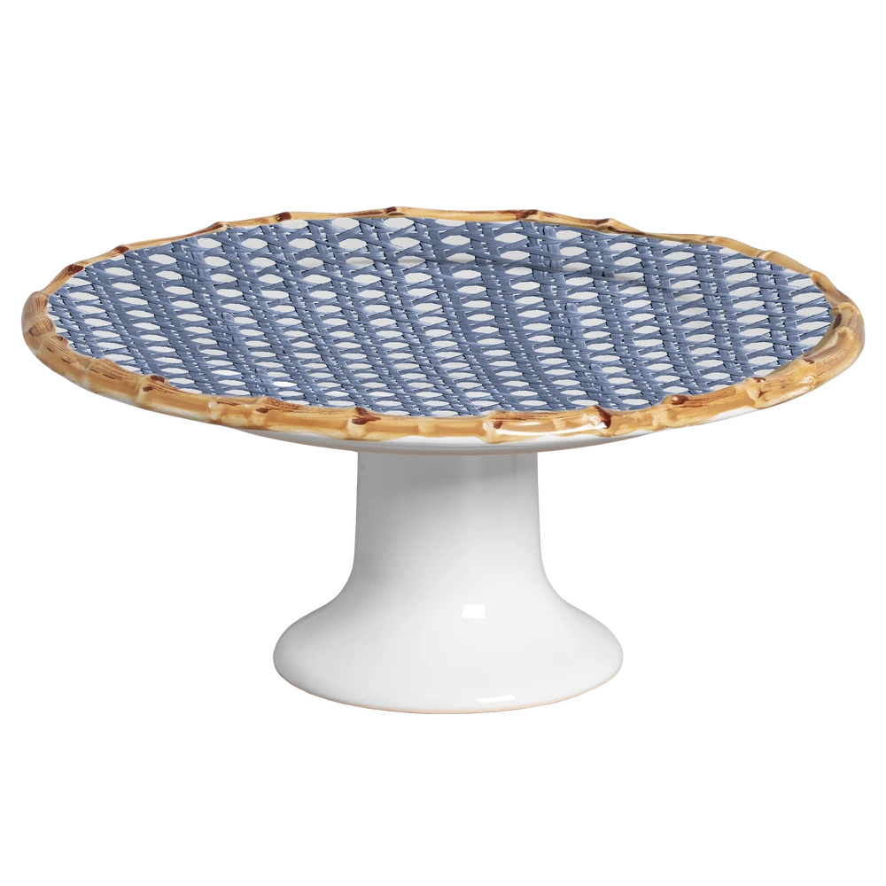 PORTA TORTA CANNUCCIA AZUL C/ PE - Linha Cannuccia - 