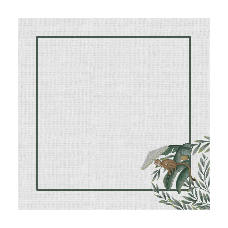 CONJ. GUARDANAPO PLAYFUL MONKEYS - Linha Playful Monkeys - 