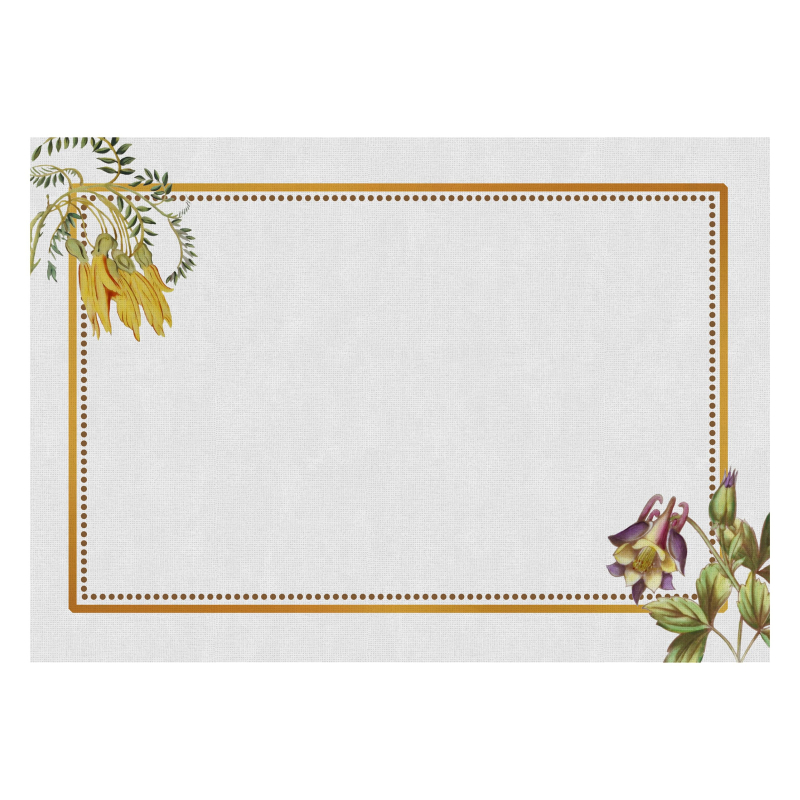 CONJ. JOGO AMERICANO ROYAL BLOOM - Linha Royal Bloom - 