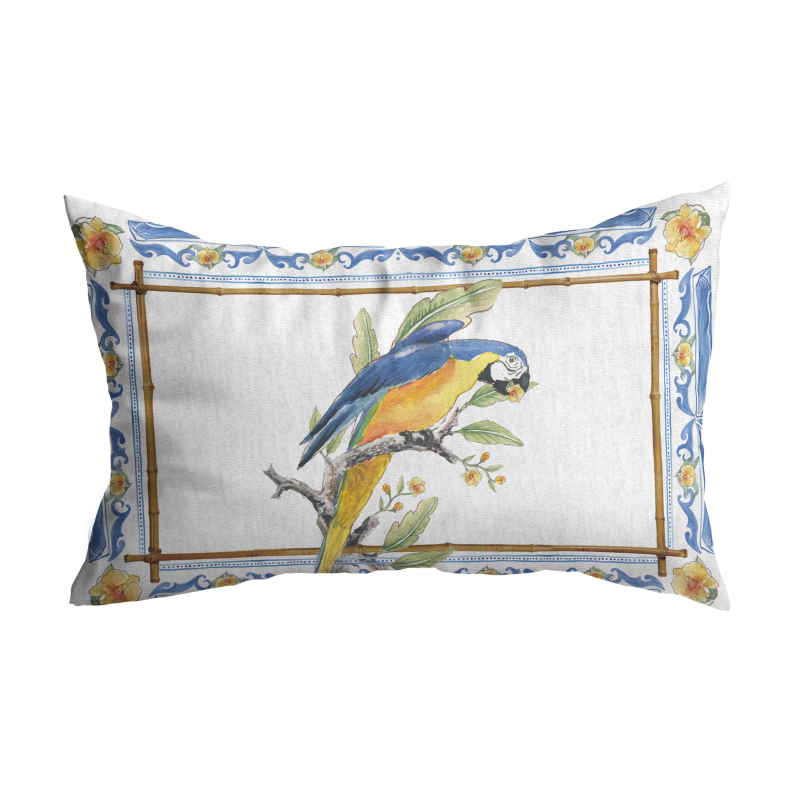 ALMOFADA RIM PARROT PARADISE - Linha Parrot Paradise - HD - 