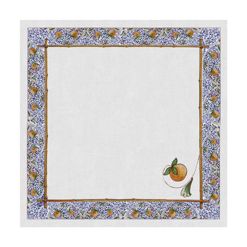 CONJ. GUARDANAPO GROVE LEMON LARANJA - Linha Grove Lemon - HD - 