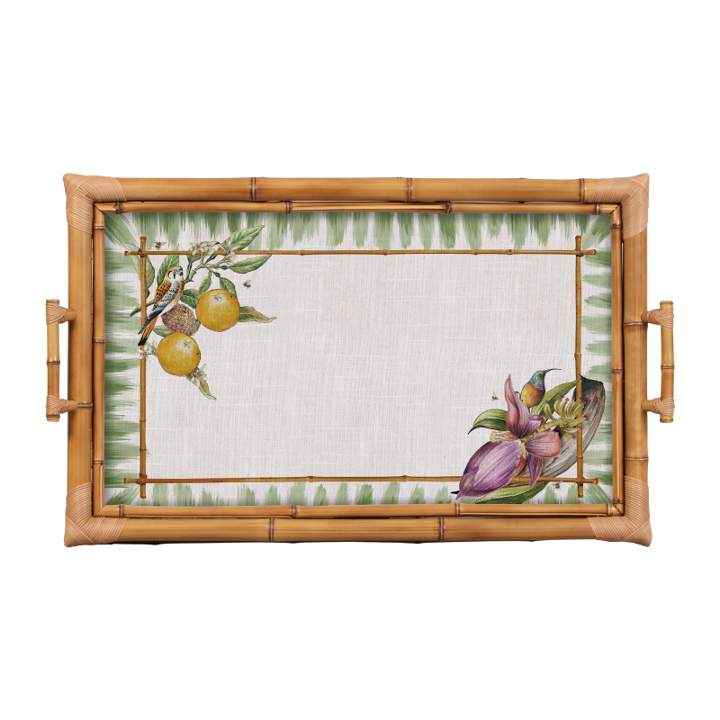 BANDEJA BAMBU DUPLA LITTLE BIRDS GG - Linha Little Birds - 