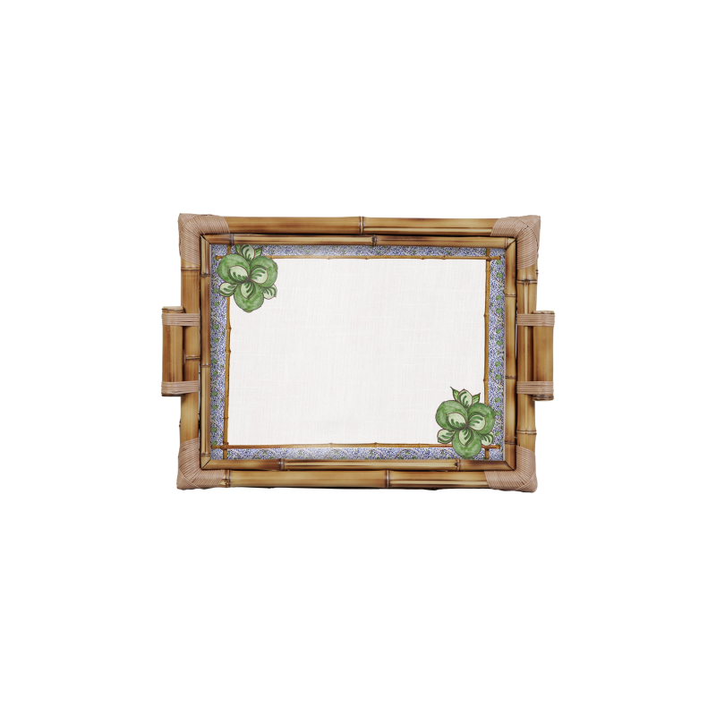 BANDEJA BAMBU DUPLA GROVE LEMON VERDE G - Linha Grove Lemon - HD - 