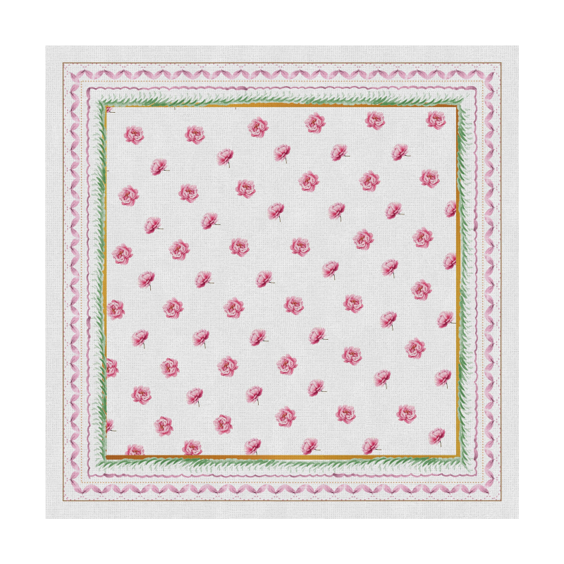 CONJ. GUARDANAPO FLEUR DE ROSE 1 - Linha Fleur de Rose - 