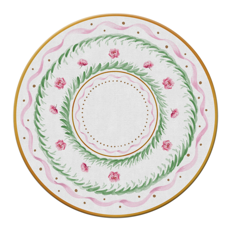 CONJ. CAPINHA JG AMERICANO FLEUR DE ROSE - Linha Fleur de Rose - 