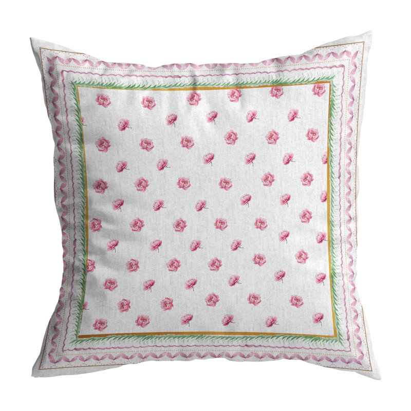 ALMOFADA FLEUR DE ROSE - Linha Fleur de Rose - 