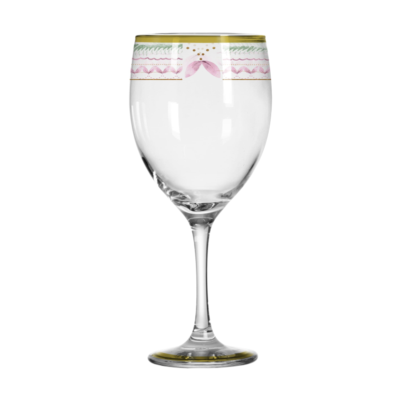 TACA DE AGUA FLEUR DE ROSE - Linha Fleur de Rose - 