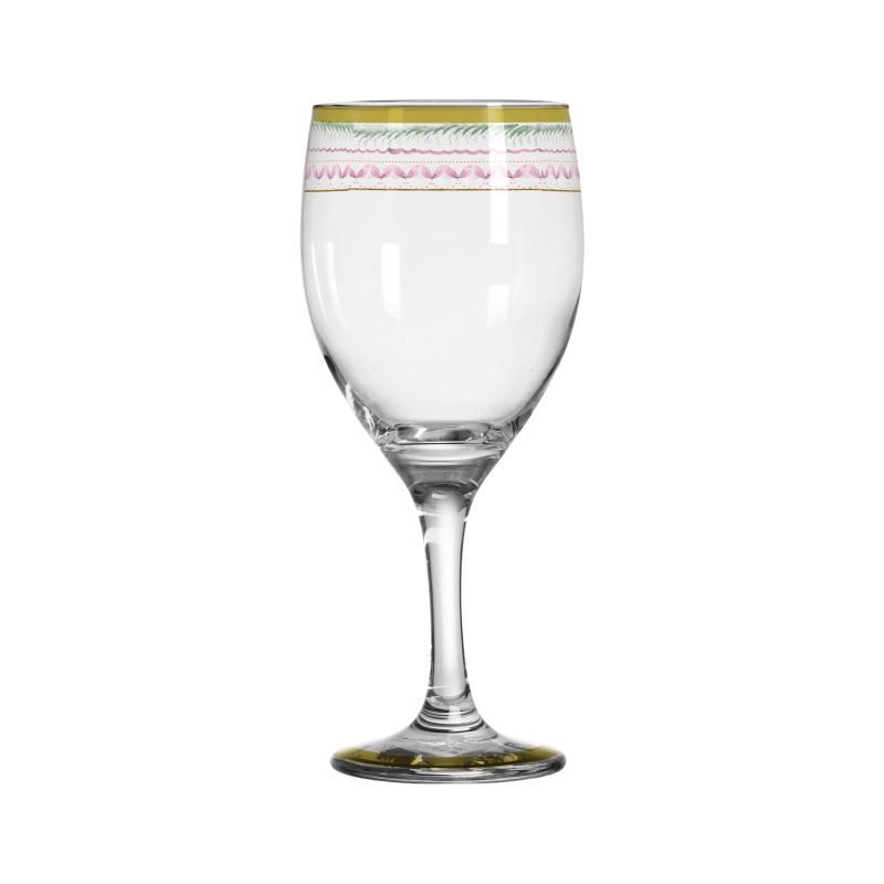 TACA DE VINHO FLEUR DE ROSE - Linha Fleur de Rose - 