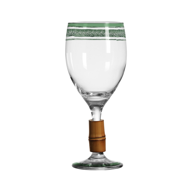 TACA DE VINHO JUNGLE DREAMS ABACAXI C/ BAMBU - Linha Jungle Dreams - HD - 