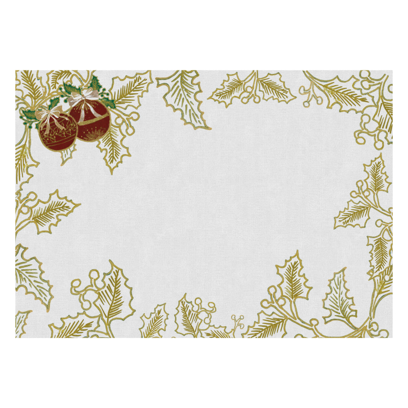 CONJ. JOGO AMERICANO HOLLY GOLDEN DOURADO - Linha -Holly Golden - 