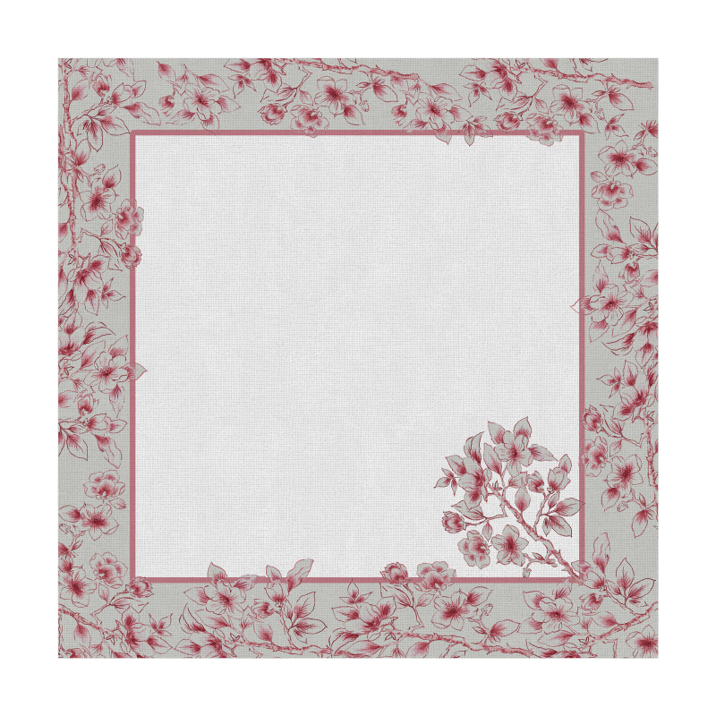 CONJ. GUARDANAPO SOFT BLOOM ROSA - Linha Soft Bloom - HD - 