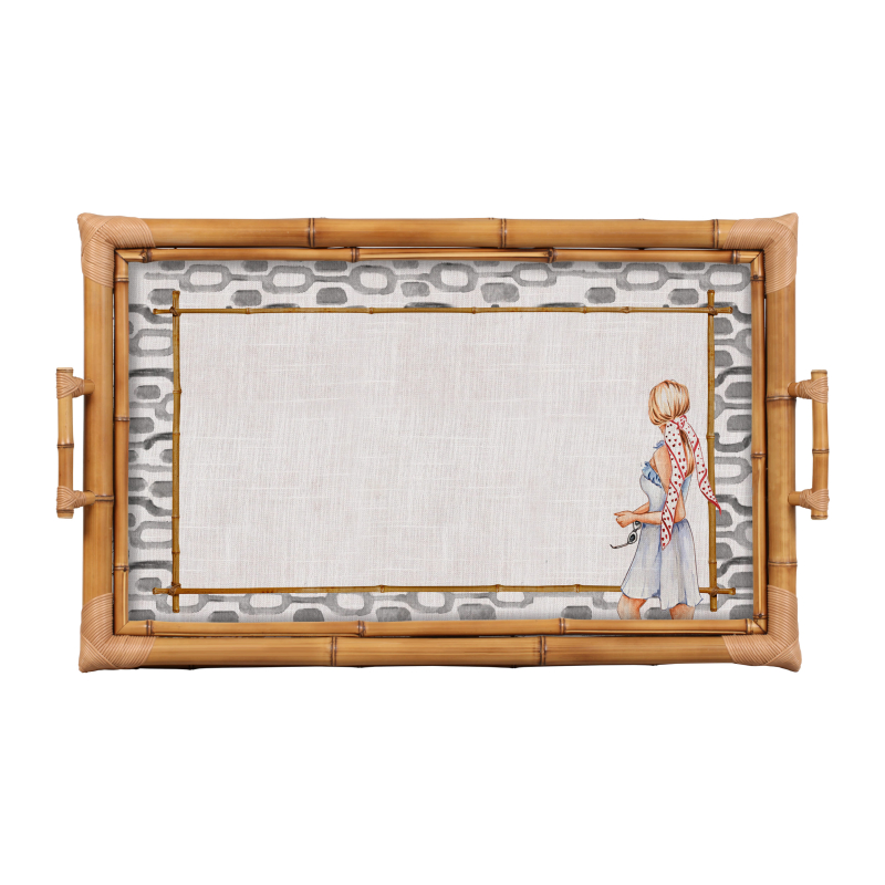 BANDEJA BAMBU DUPLA HELO GG - Linha Helô - HD - 