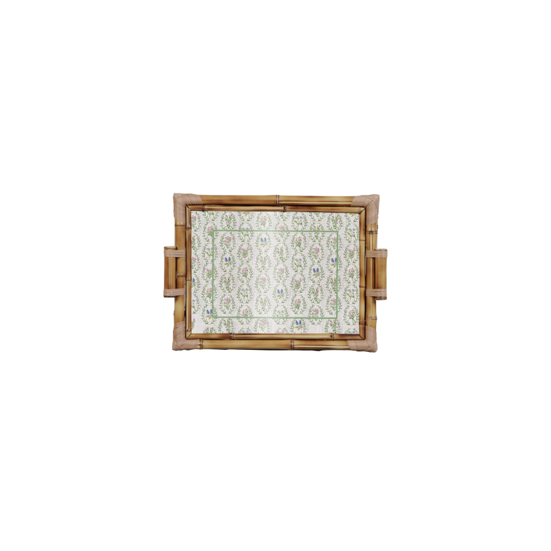 BANDEJA BAMBU DUPLA SECRET GARDEN M - Linha Secret Garden - 