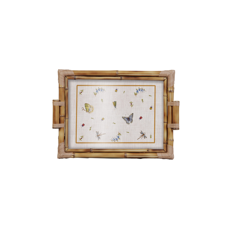 BANDEJA BAMBU DUPLA BOTANIC QUINCE G - Linha Botanic Quince - 