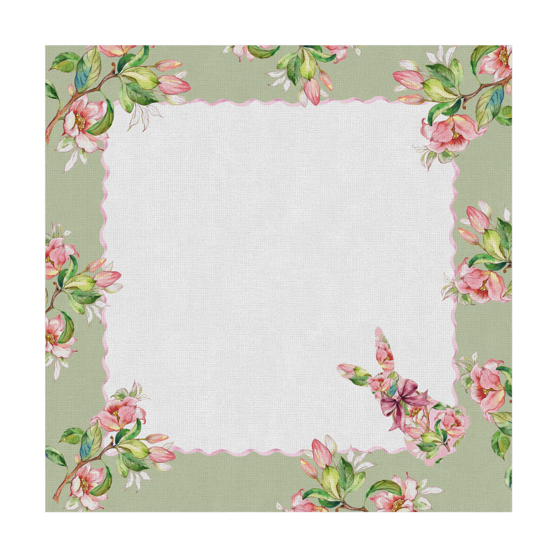 CONJ. GUARDANAPO FLORAL BUNNY - Linha Floral Bunny - HD - 