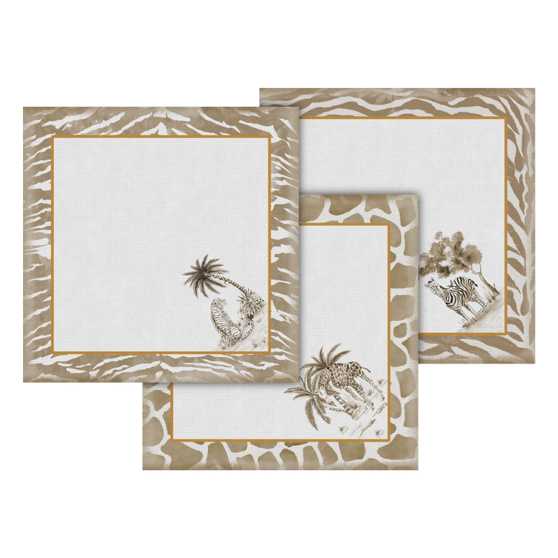 CONJ. GUARDANAPO SAFARI - Linha Safari - HD - 