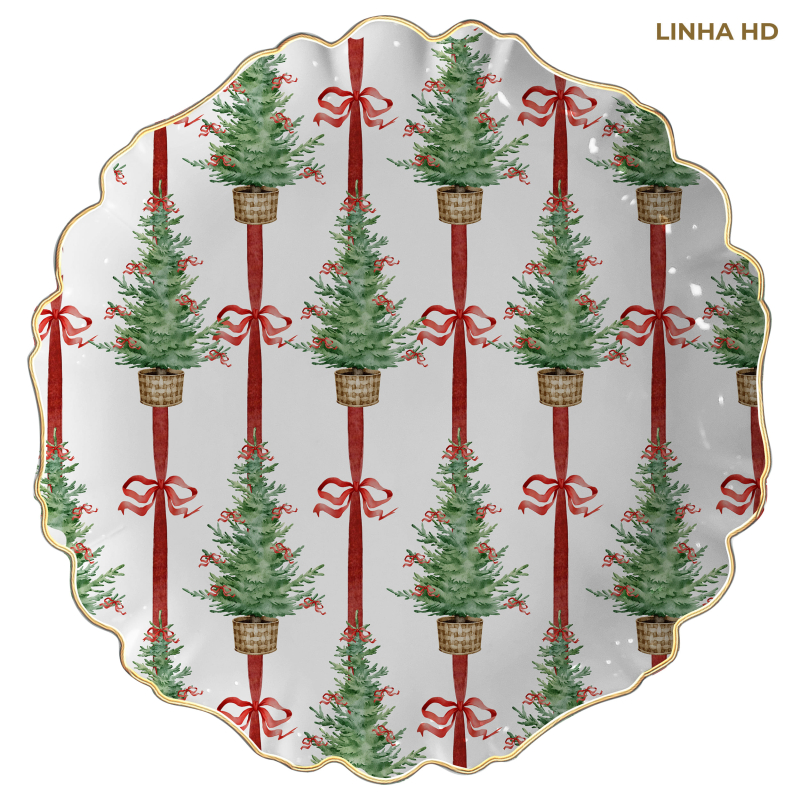 SOUSPLAT PIN DE NOEL C/ FILETE OURO - Linha Pin de Noel - HD - 