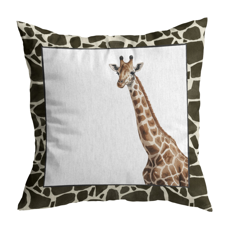ALMOFADA JUNGLE COLORS GIRAFA - Linha Jungle Colors - HD - 