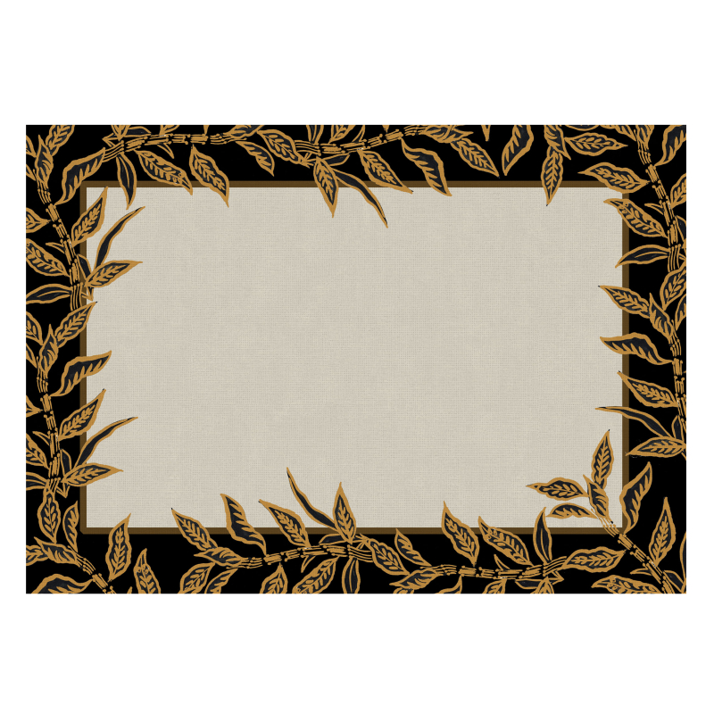 CONJ. JOGO AMERICANO COCONUT GOLD WHITE - Linha Coconut Gold - 