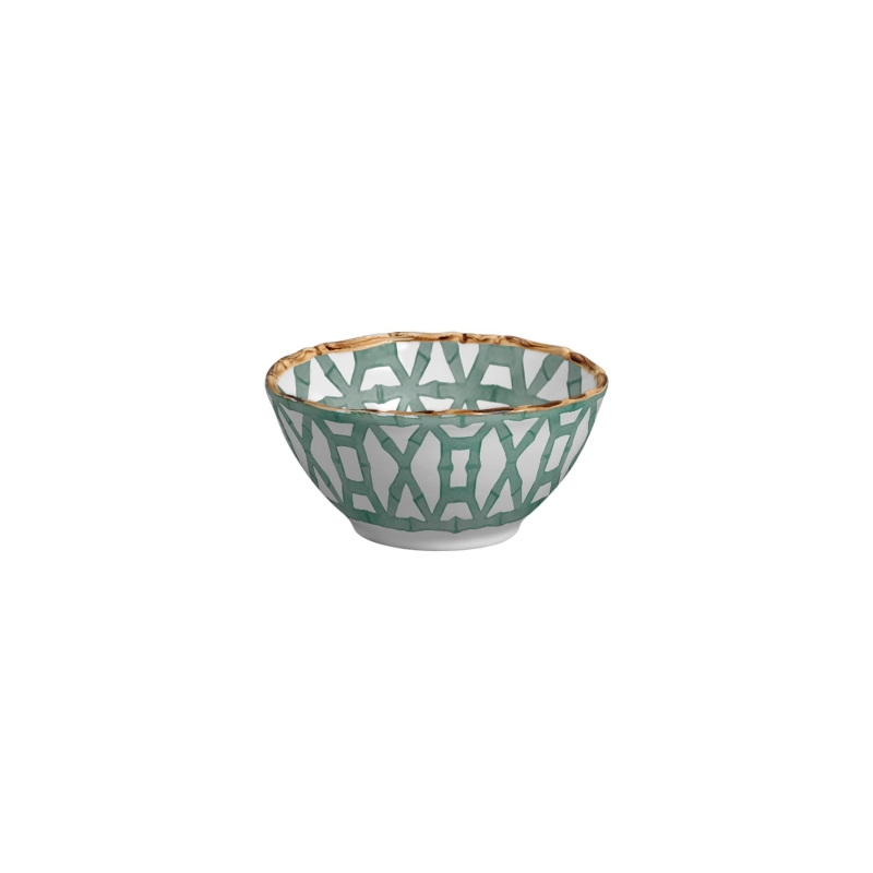 BOWL CEREAL BAMBOO PRINT VERDE - Linha Bamboo Print - 