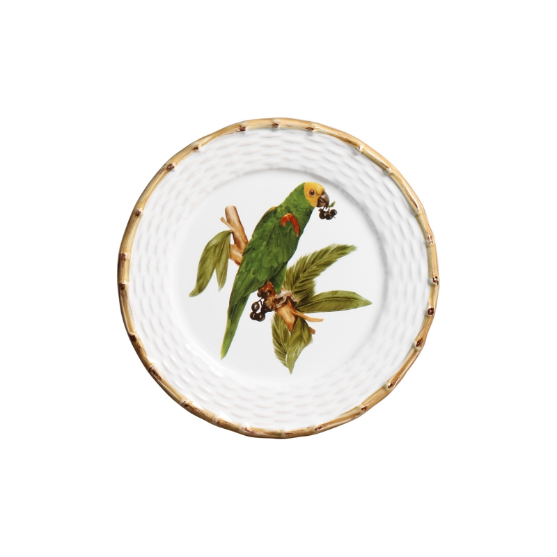 PRATO SOBREMESA TROPICAL BIRDS - Linha Tropical Birds - 