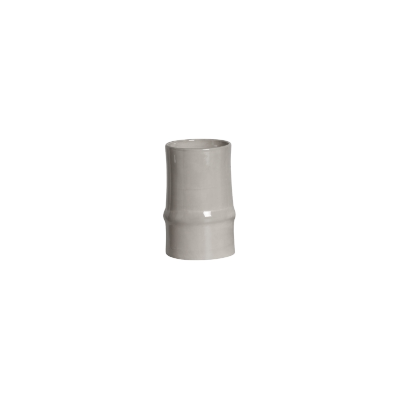 VASO BAMBU PEQUENO CONCRETO - Linha Lançamentos Decoração - 