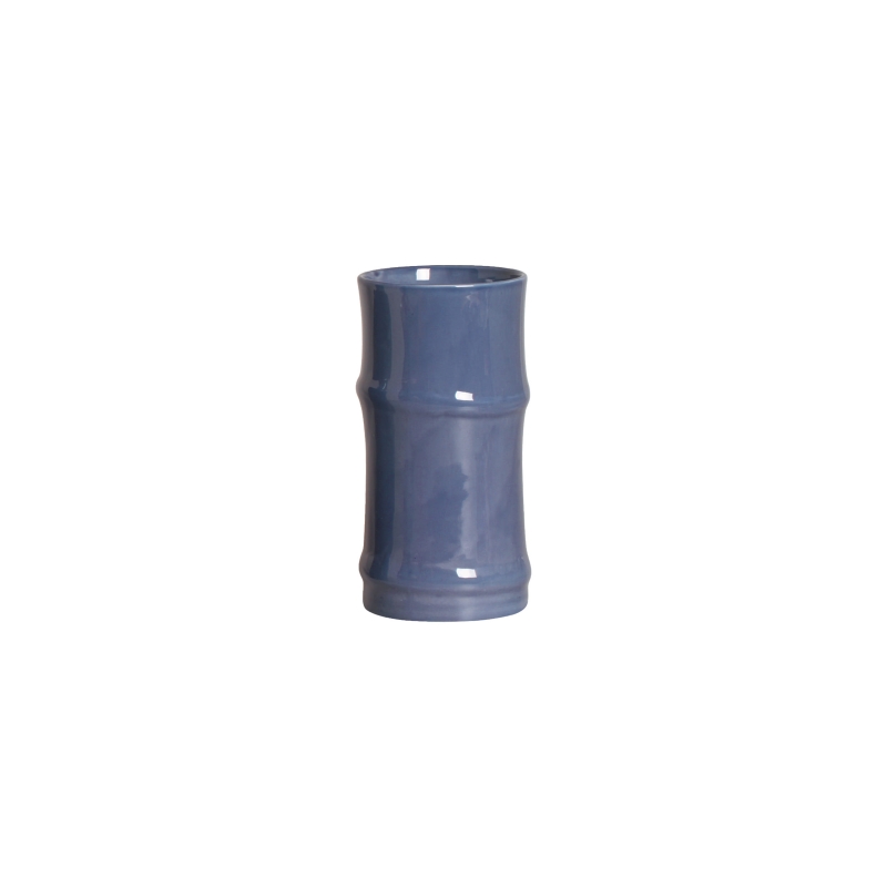 VASO BAMBU MÉDIO AZUL TATI - Linha Lançamentos Decoração - 