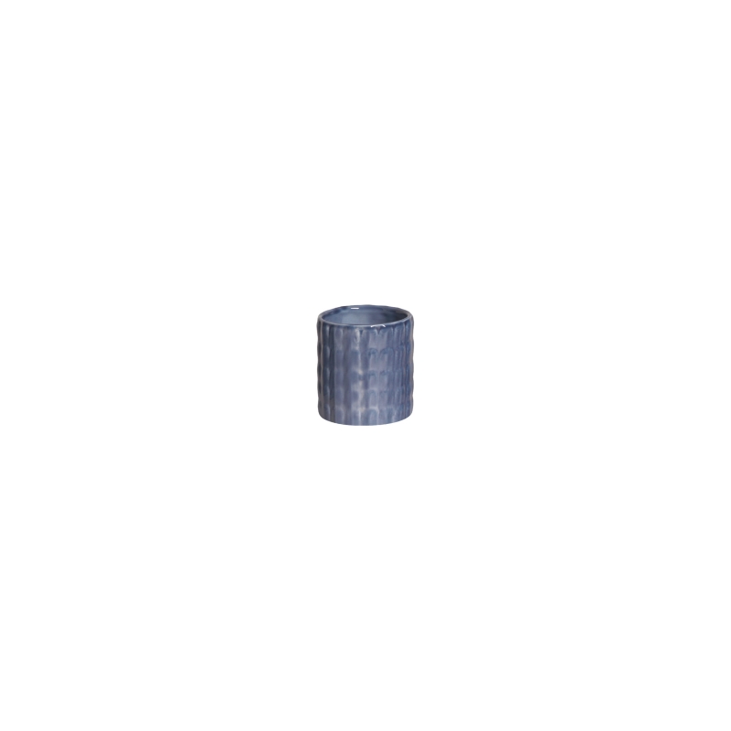 VASO SMALL ESCAMAS P AZUL TATI - Linha Lançamentos Decoração - 