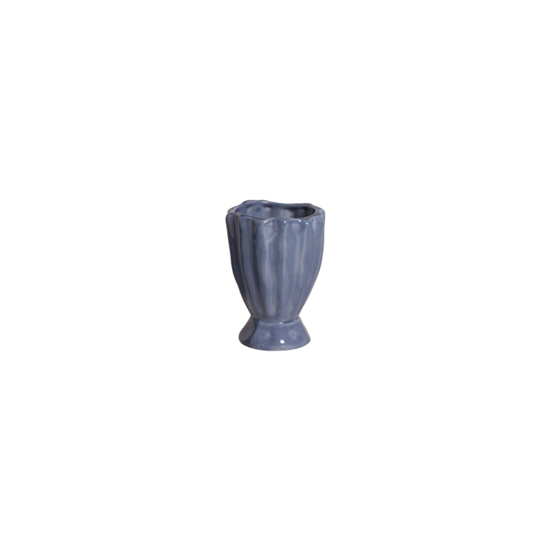 VASO ROMA PEQUENO AZUL TATI - Linha Lançamentos Decoração - 