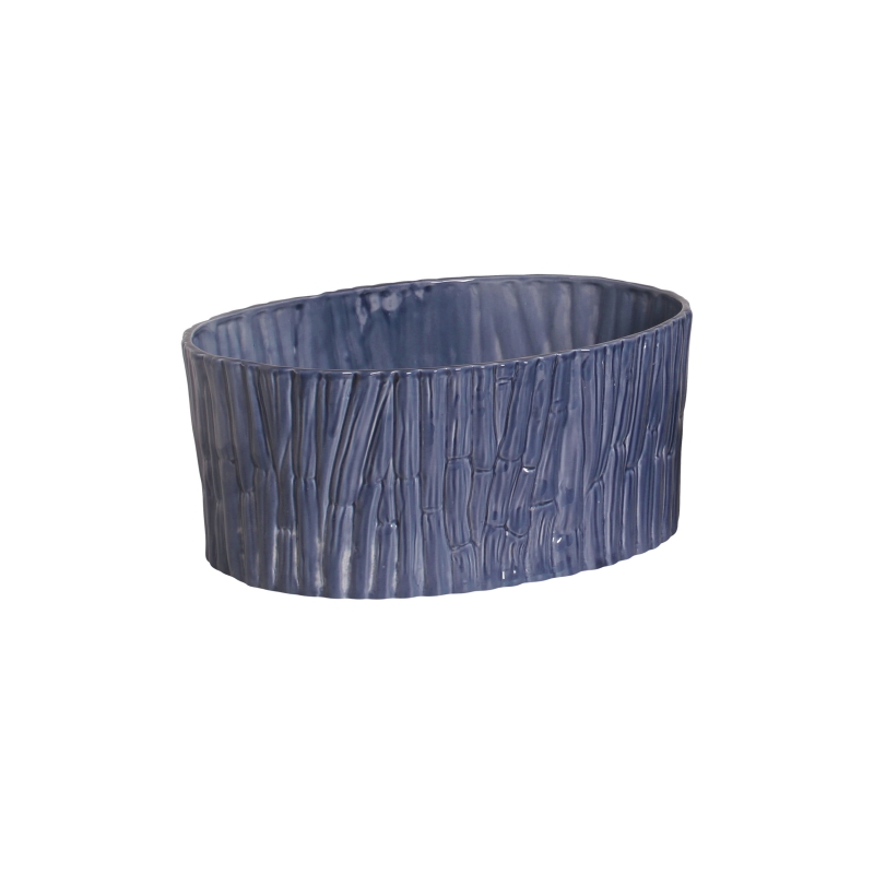 CENTRO DE MESA GRANDE BAMBU AZUL TATI - Linha Lançamentos Decoração - 