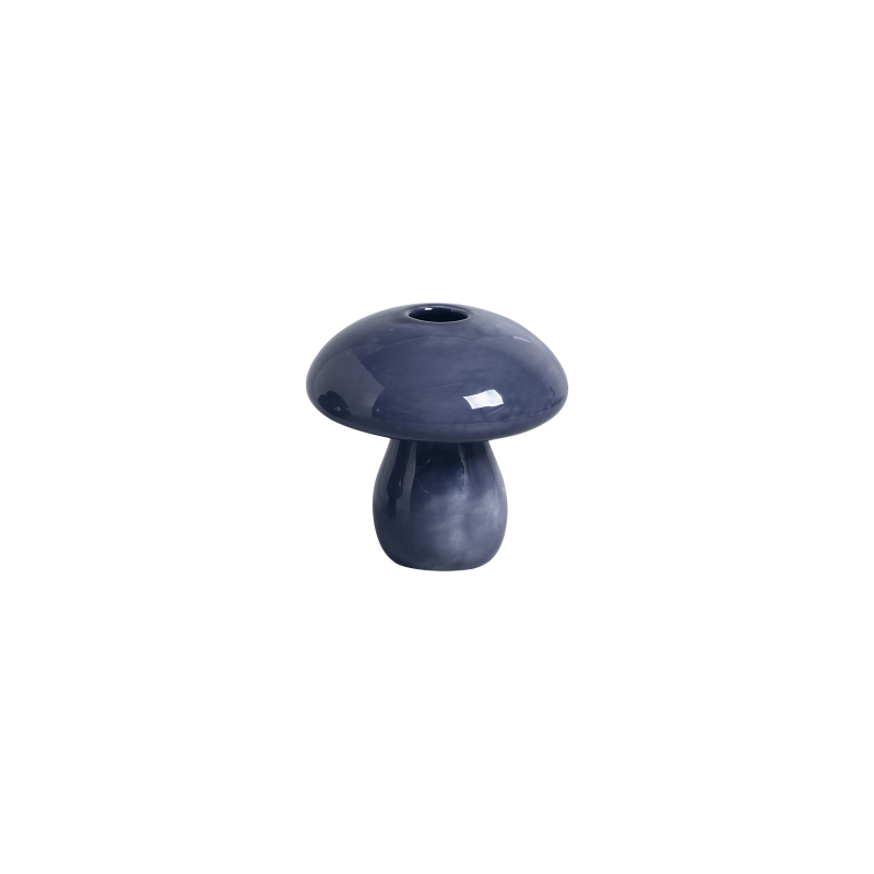 COGUMELO GRANDE ABERTO AZUL TATI ESMALTE - Linha Lançamentos Decoração - 
