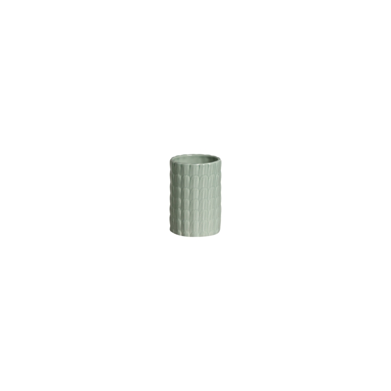 VASO SMALL ESCAMAS G VERDE TATI - Linha Lançamentos Decoração - 
