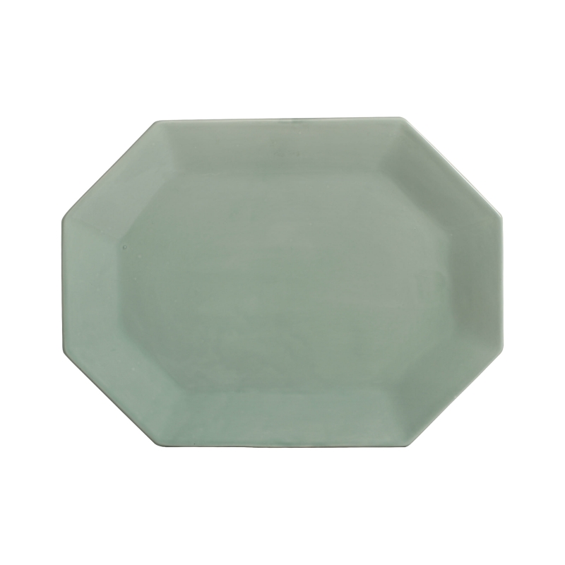 PRATO XANGAI VERDE TATI - Linha Lançamentos Decoração - 