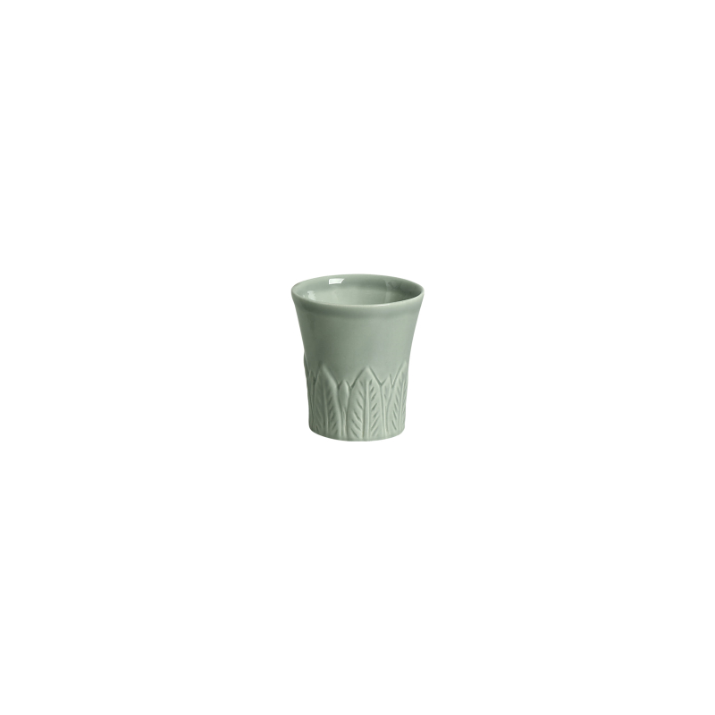 VASO PALM PEQUENO VERDE TATI ESMALTE - Linha Lançamentos Decoração - 