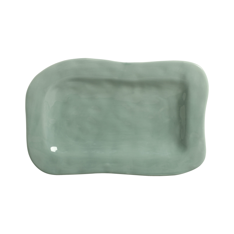 TRAVESSA GOLD STONE VERDE TATI ESMALTE - Linha Lançamentos Decoração - 