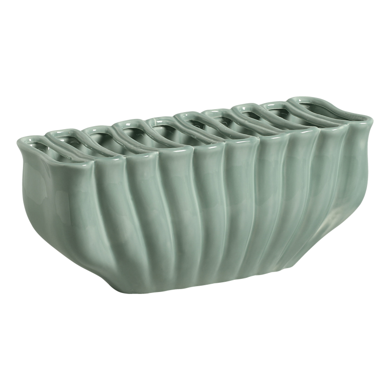 FLOREIRA PIETRA GRANDE VERDE TATI ESMALTE - Linha Lançamentos Decoração - 