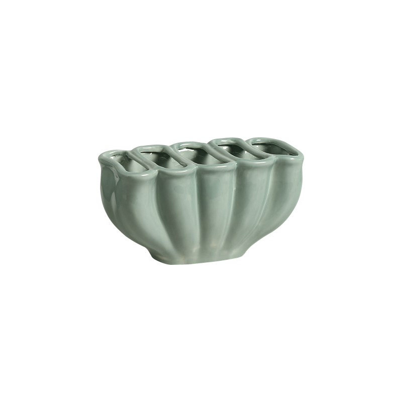 FLOREIRA PIETRA PEQUENA VERDE TATI ESMALTE - Linha Lançamentos Decoração - 