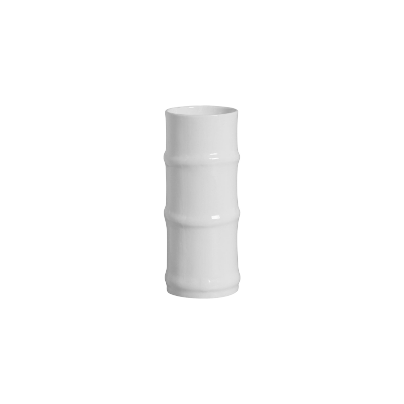 VASO BAMBU GRANDE BRANCO - Linha Lançamentos Decoração - 