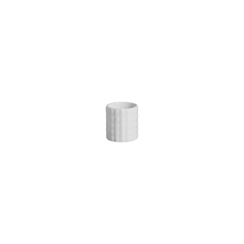 VASO SMALL ESCAMAS P BRANCO - Linha Lançamentos Decoração - 
